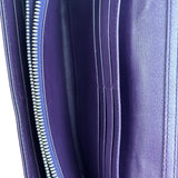 Christian Dior Purple Leather Diorama Wallet on Chain Bag