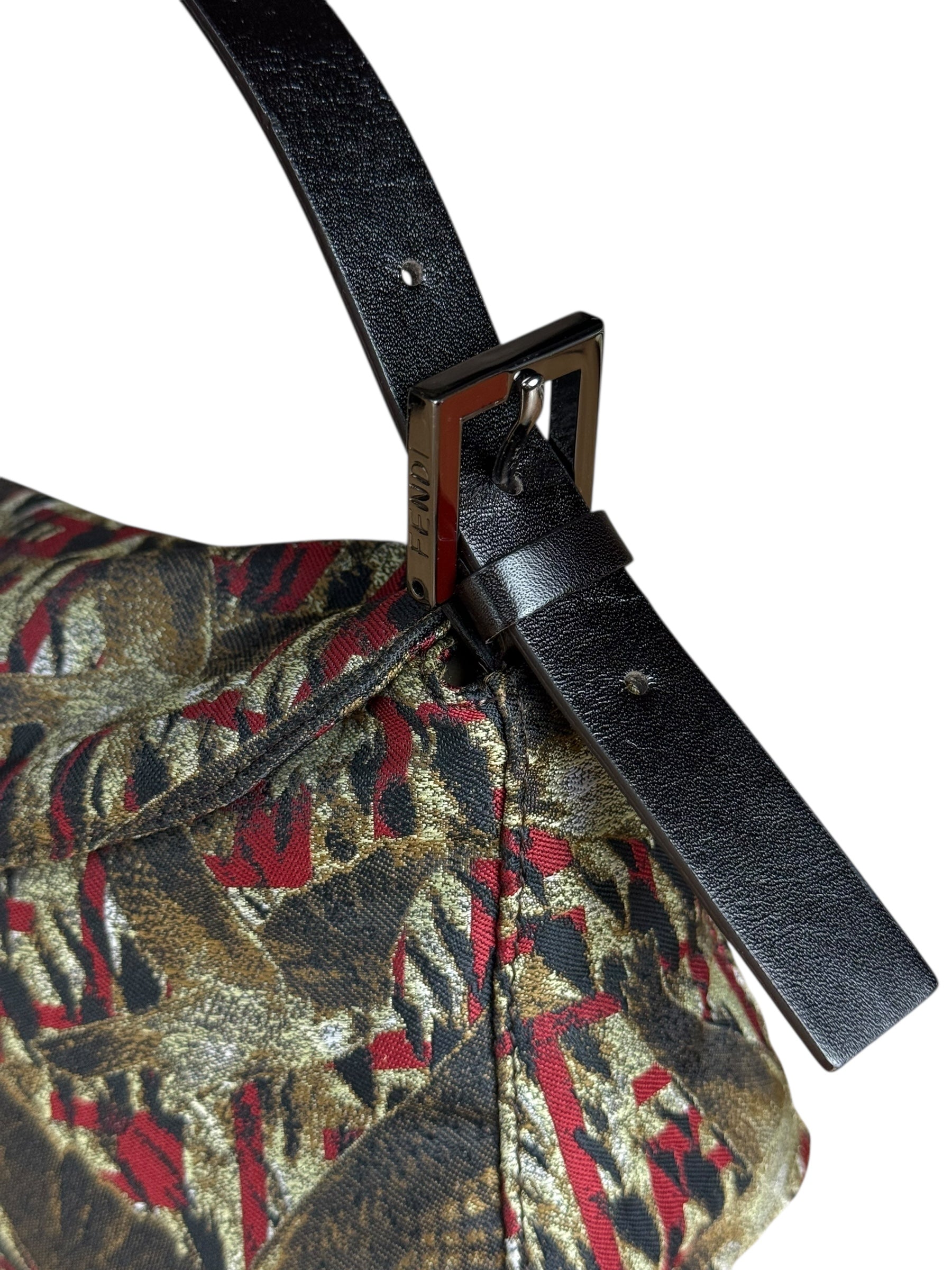 Fendi FF Bird Print Baguette