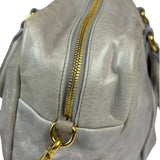 Miu Miu Vintage Pale Grey Vitello Leather Two-Way Bag