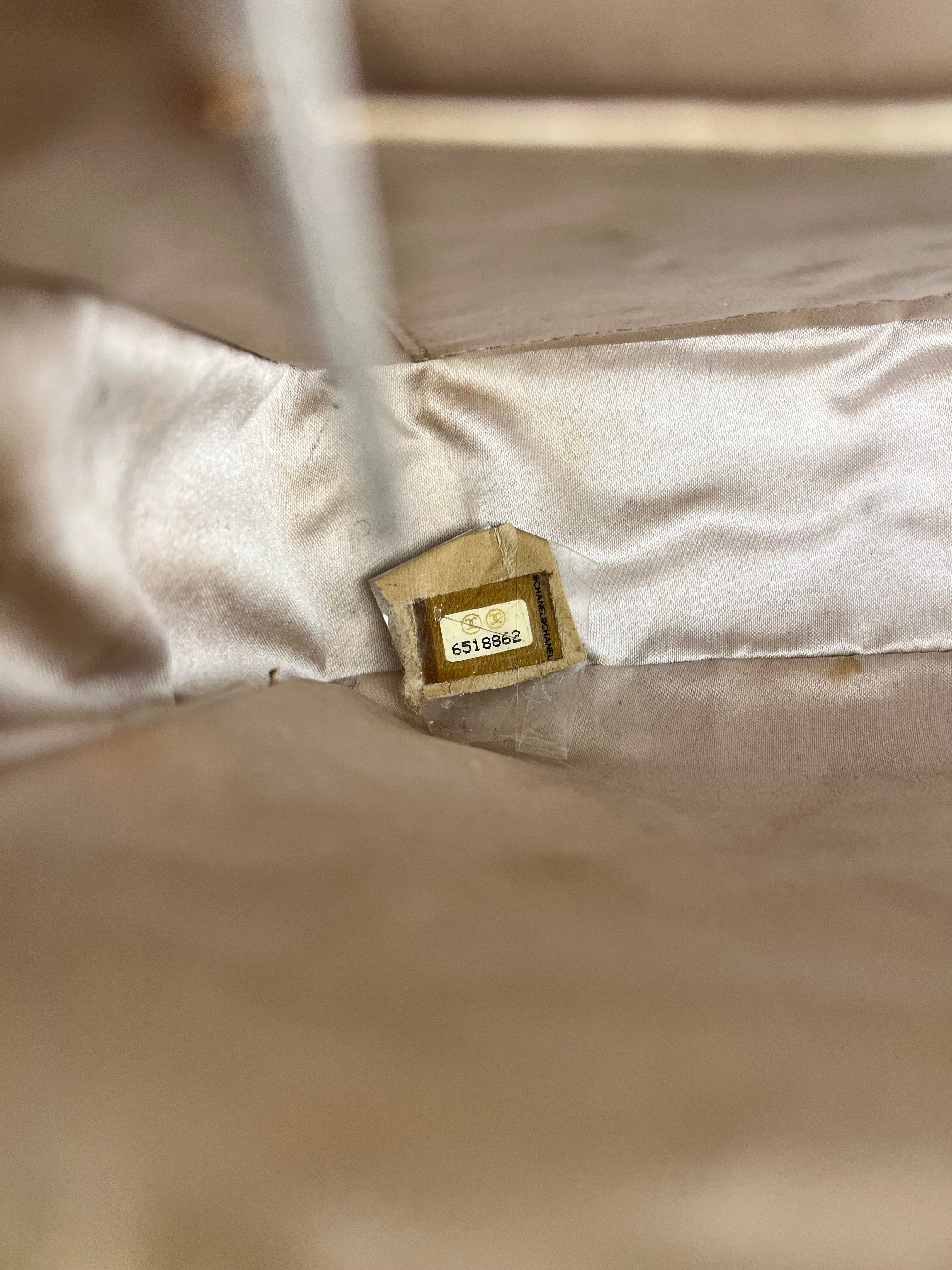 Chanel Vintage Beige Travel Line Classic Flap 2001