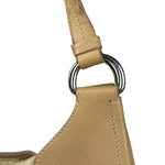 Prada Vintage Beige Nylon/Leather Logo Handbag