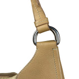 Prada Vintage Beige Nylon/Leather Logo Handbag