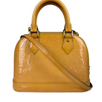 Louis Vuitton Yellow Monogram Vernis Alma BB Two-Way Bag