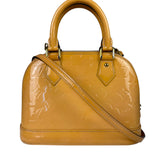 Louis Vuitton Yellow Monogram Vernis Alma BB Two-Way Bag