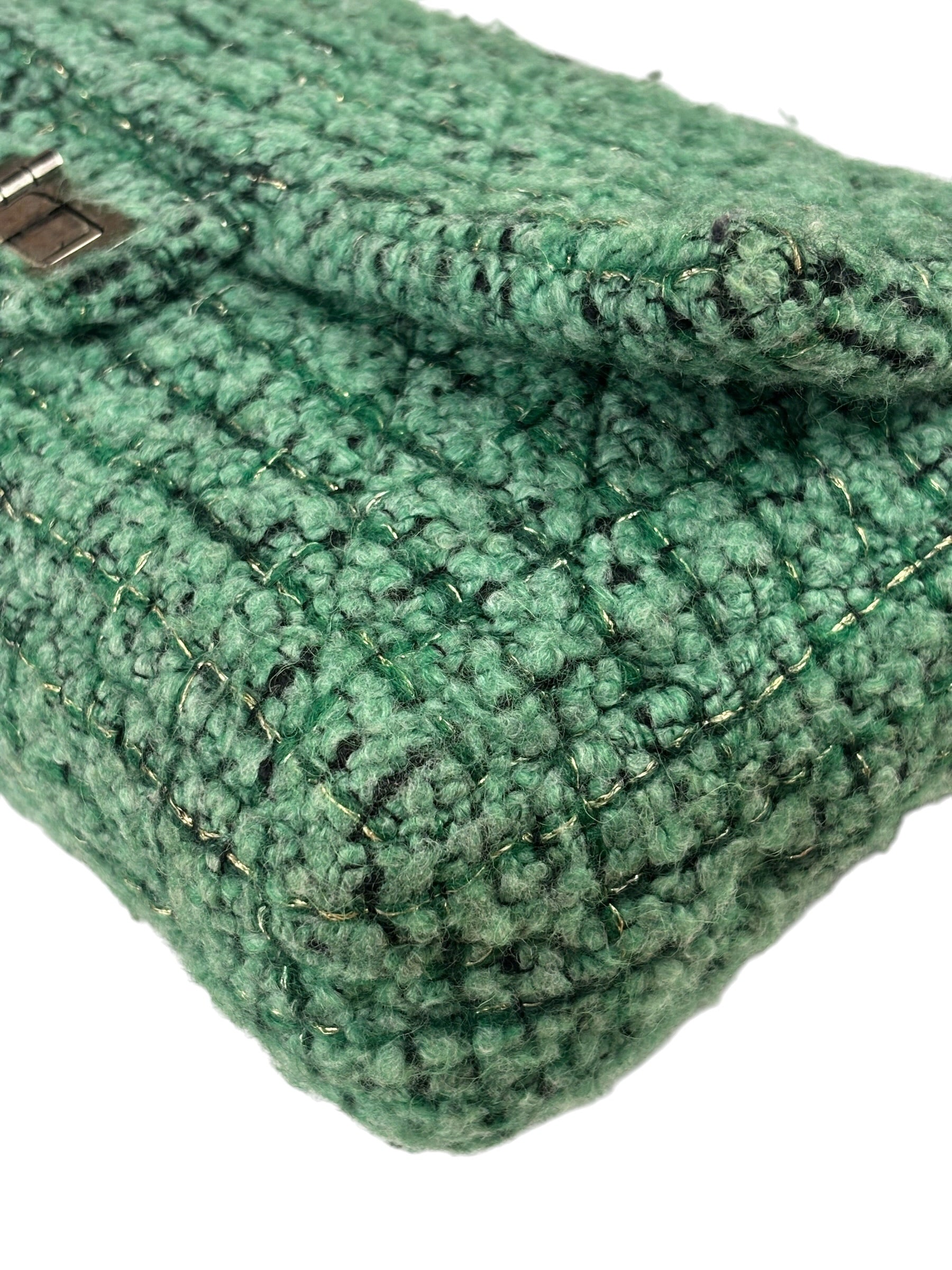 Chanel Green Tweed Easy Reissue Flap Bag 2009