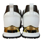 Louis Vuitton White/Brown Run Away Sneakers