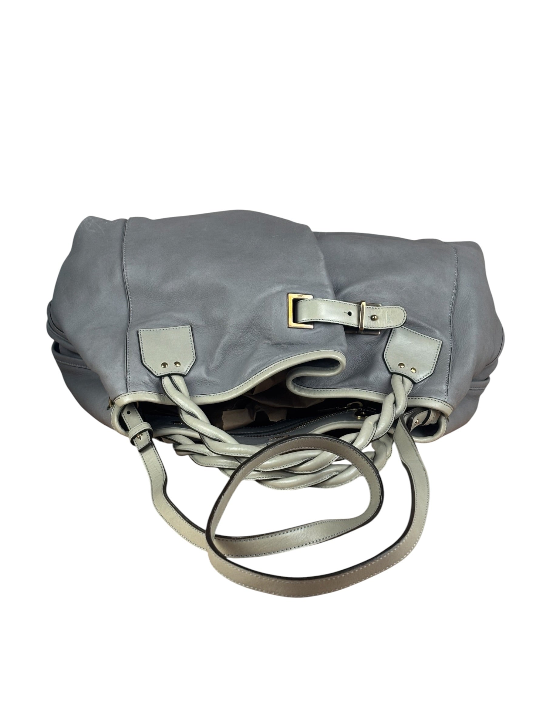 Chloé Vintage Grey Leather Shoulder Bag