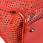 Chanel Red Perforated Leather Up in the Air 2Way Tote 2014