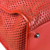 Chanel Red Perforated Leather Up in the Air 2Way Tote 2014