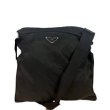 Prada Black Tessuto Nylon Flat Tote Bag