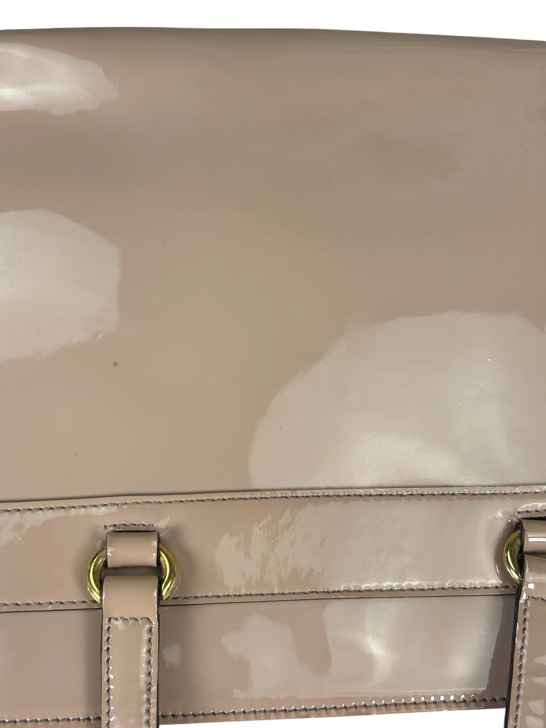 Gucci Dusty Rose Patent Leather Horsebit Two-Way Tote