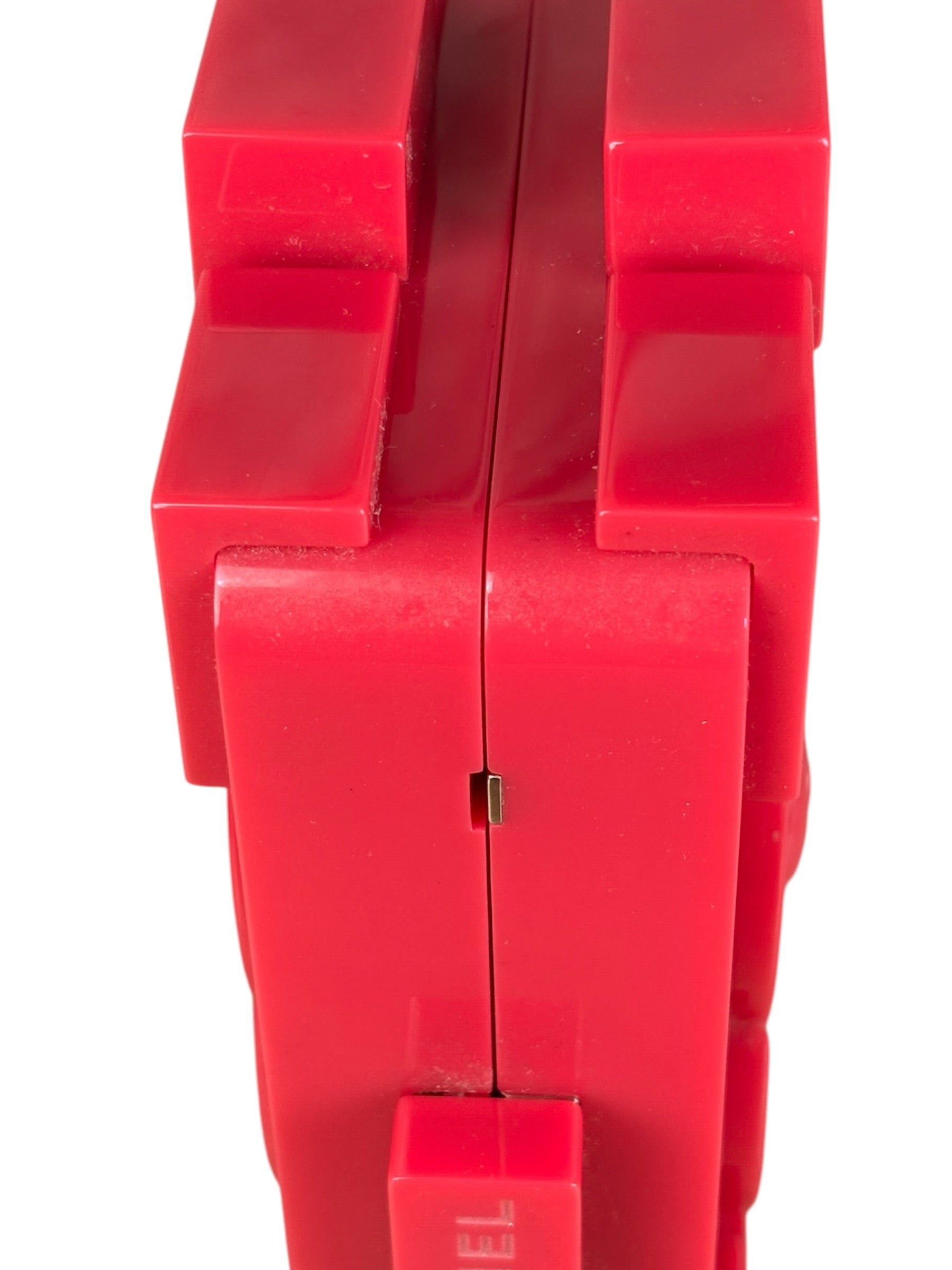 Chanel Rare Pink Plexi Brick Lego Clutch/Shoulder Bag 2014