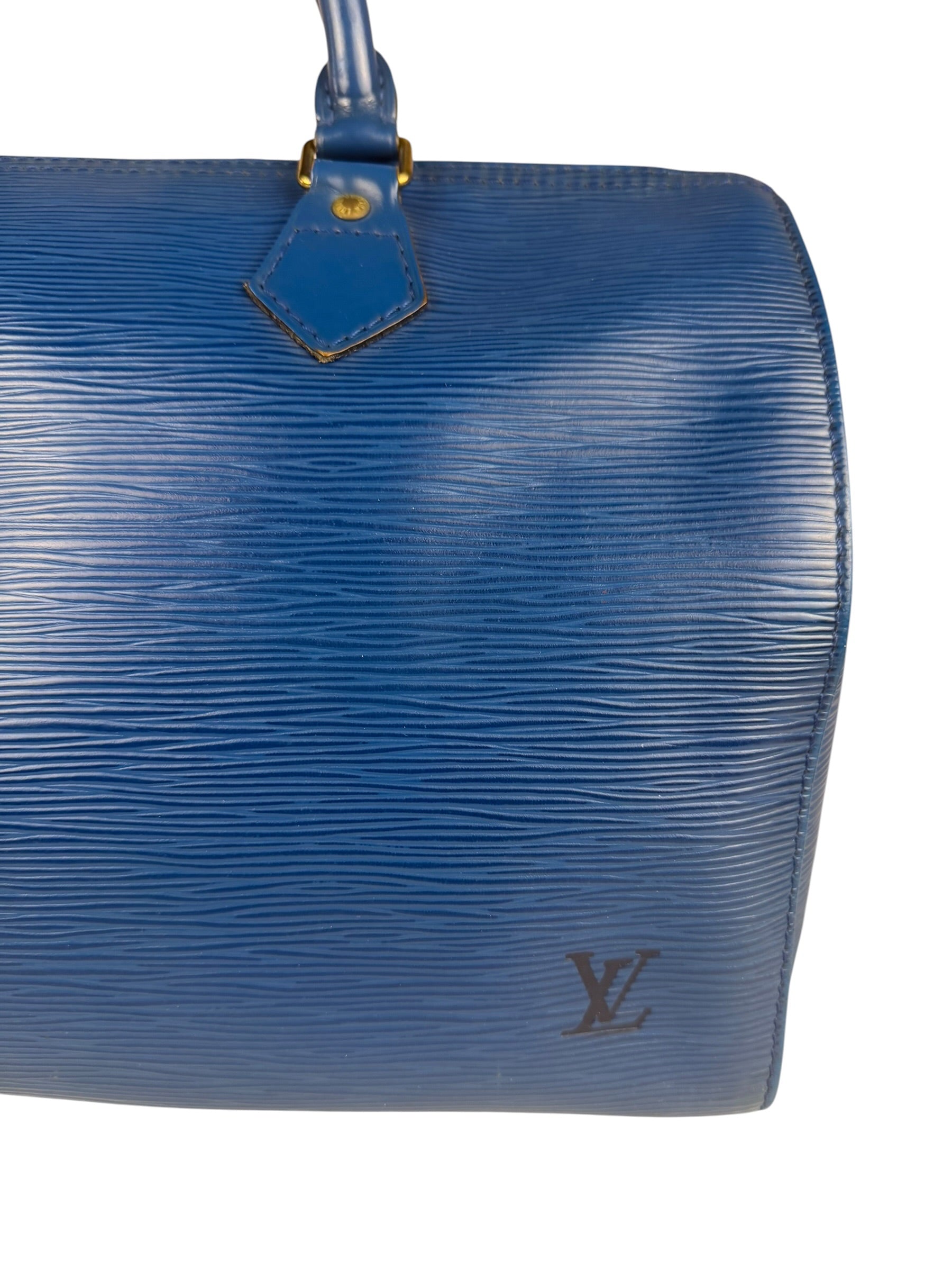 Louis Vuitton Blue Epi Leather Speedy 30