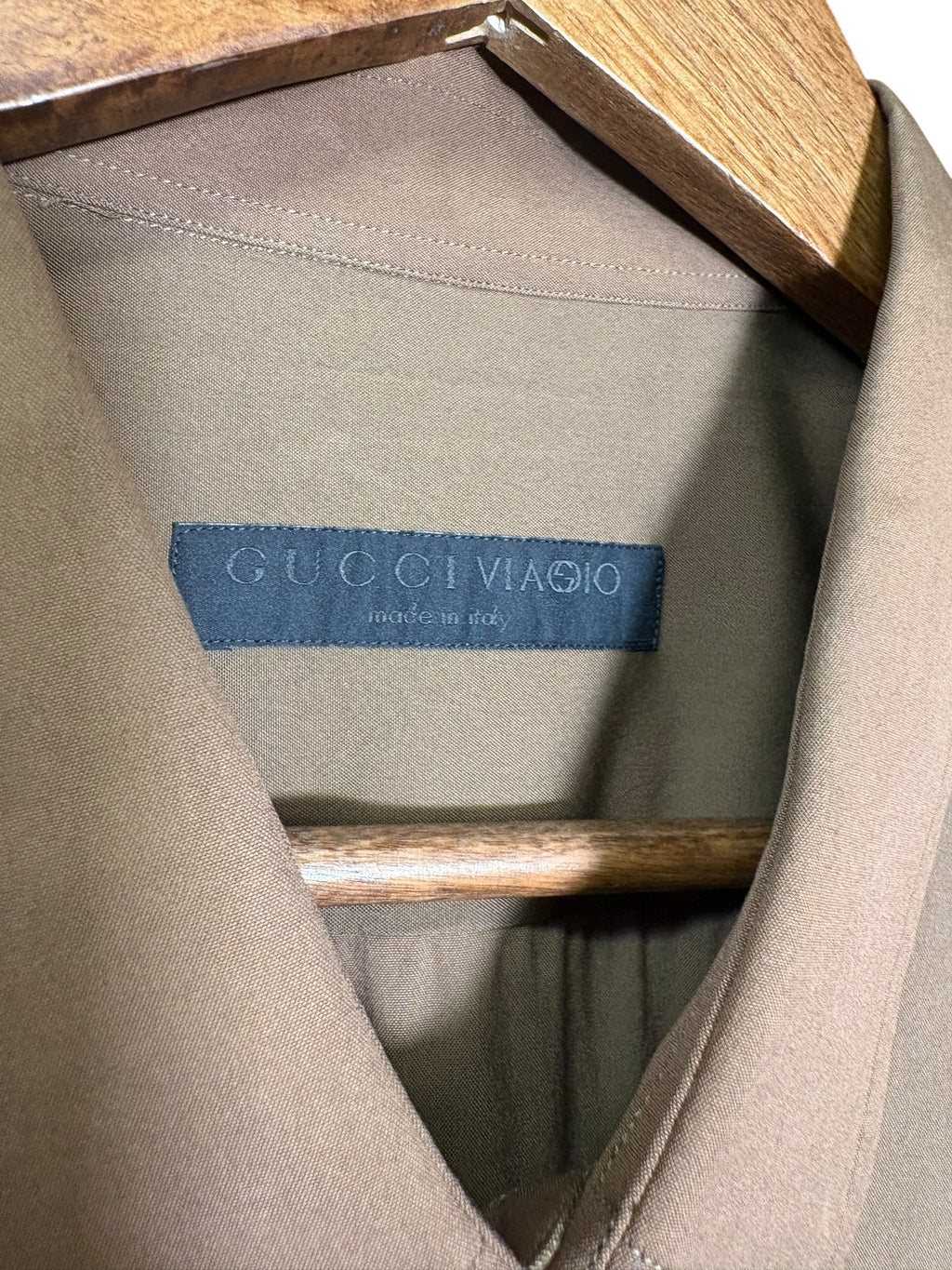 Gucci Viagio Vintage Brown Button Up Shirt
