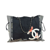 Chanel Multicolor Paris-Venice Bon Bon Printed Chain Tote Bag 2010