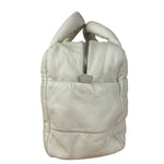 Chanel Coco Cocoon Ivory Puff Leather Boston Handbag 2009