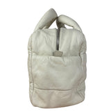 Chanel Coco Cocoon Ivory Puff Leather Boston Handbag 2009