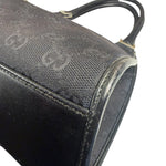 Gucci Black Leather Trim GG Bardot Jackie Medium Hobo Bag