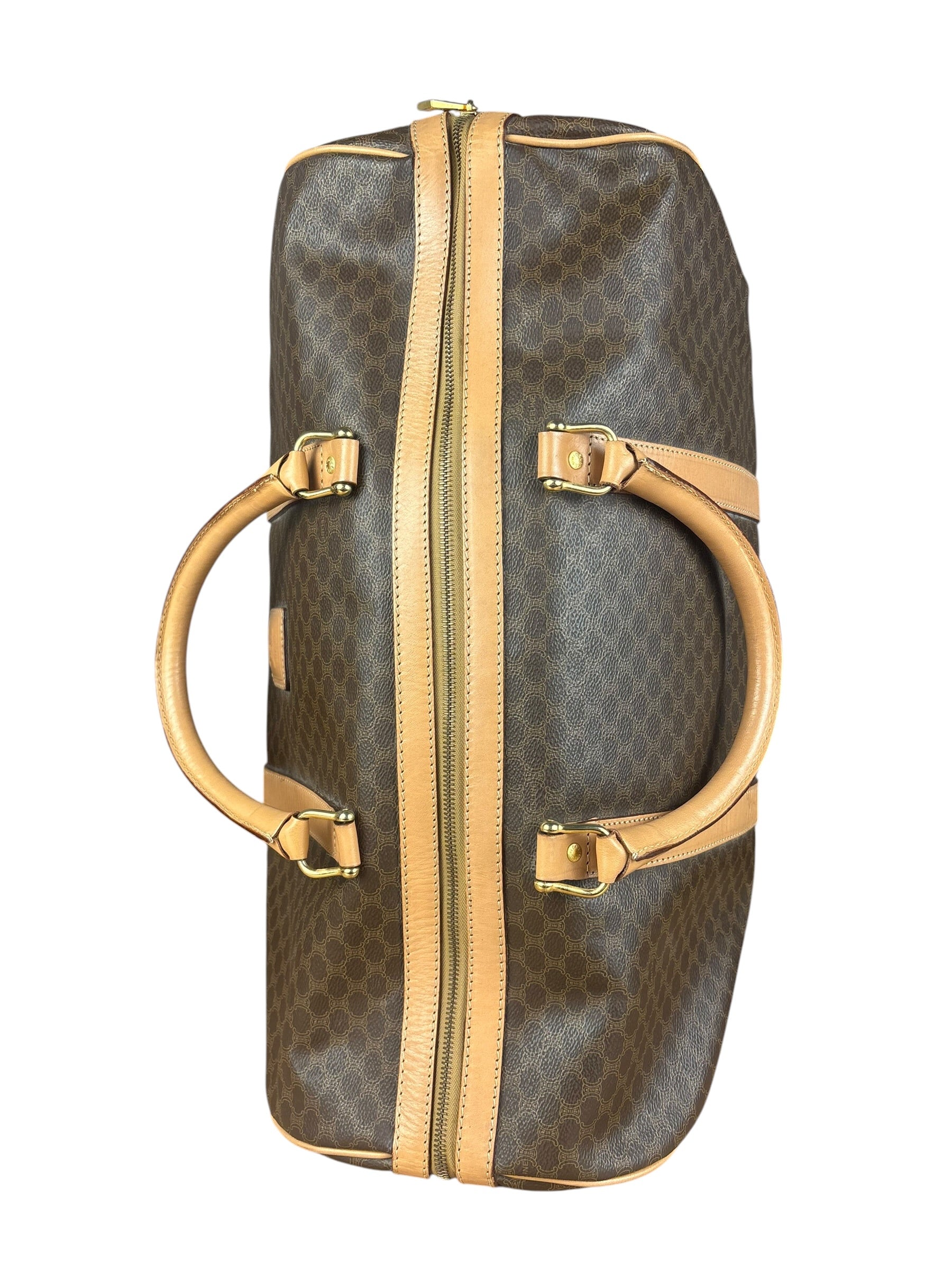 Celine Vintage Macadam Boston Bag