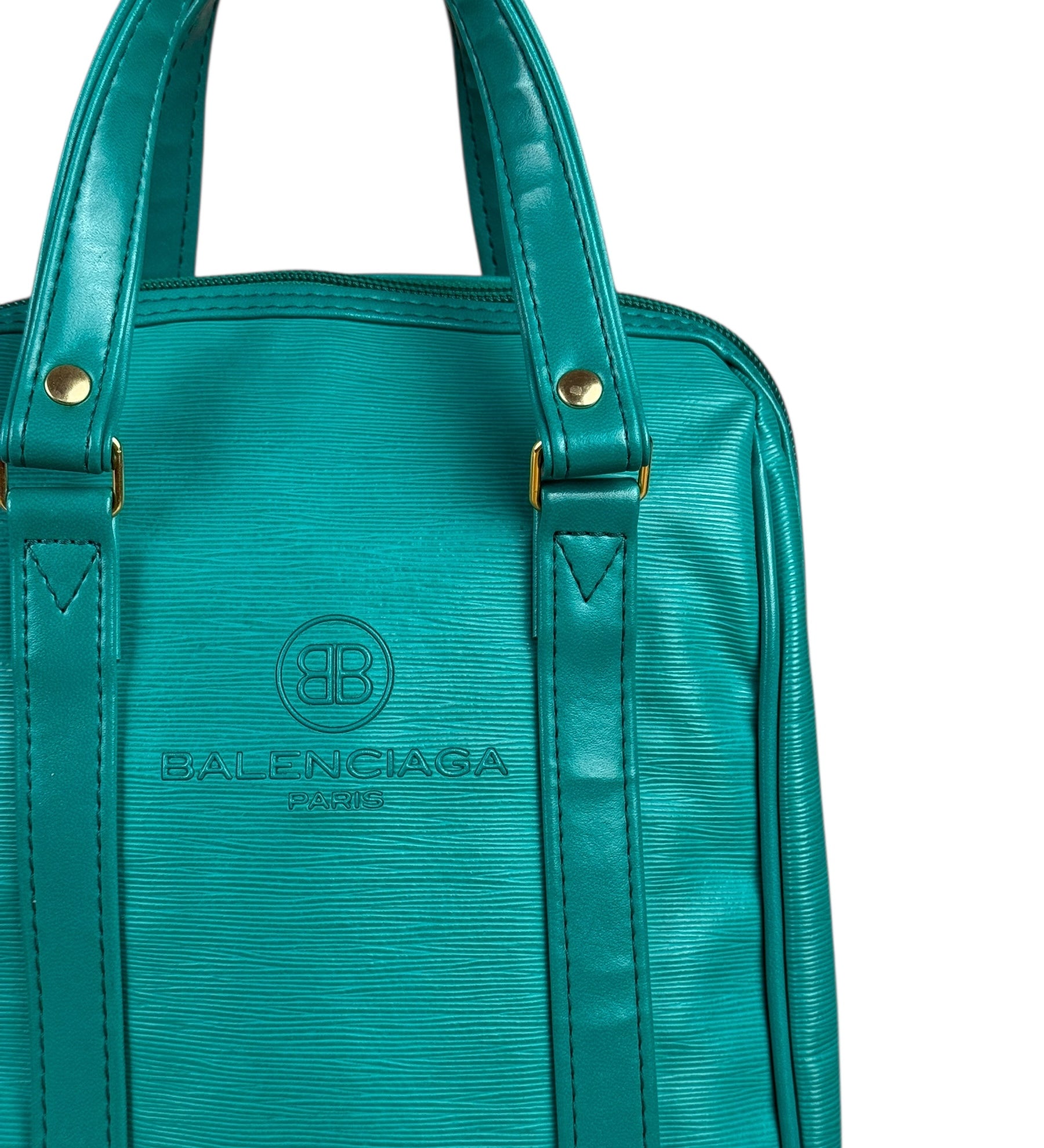 Balenciaga x Dunlop Green Top Handle Bag