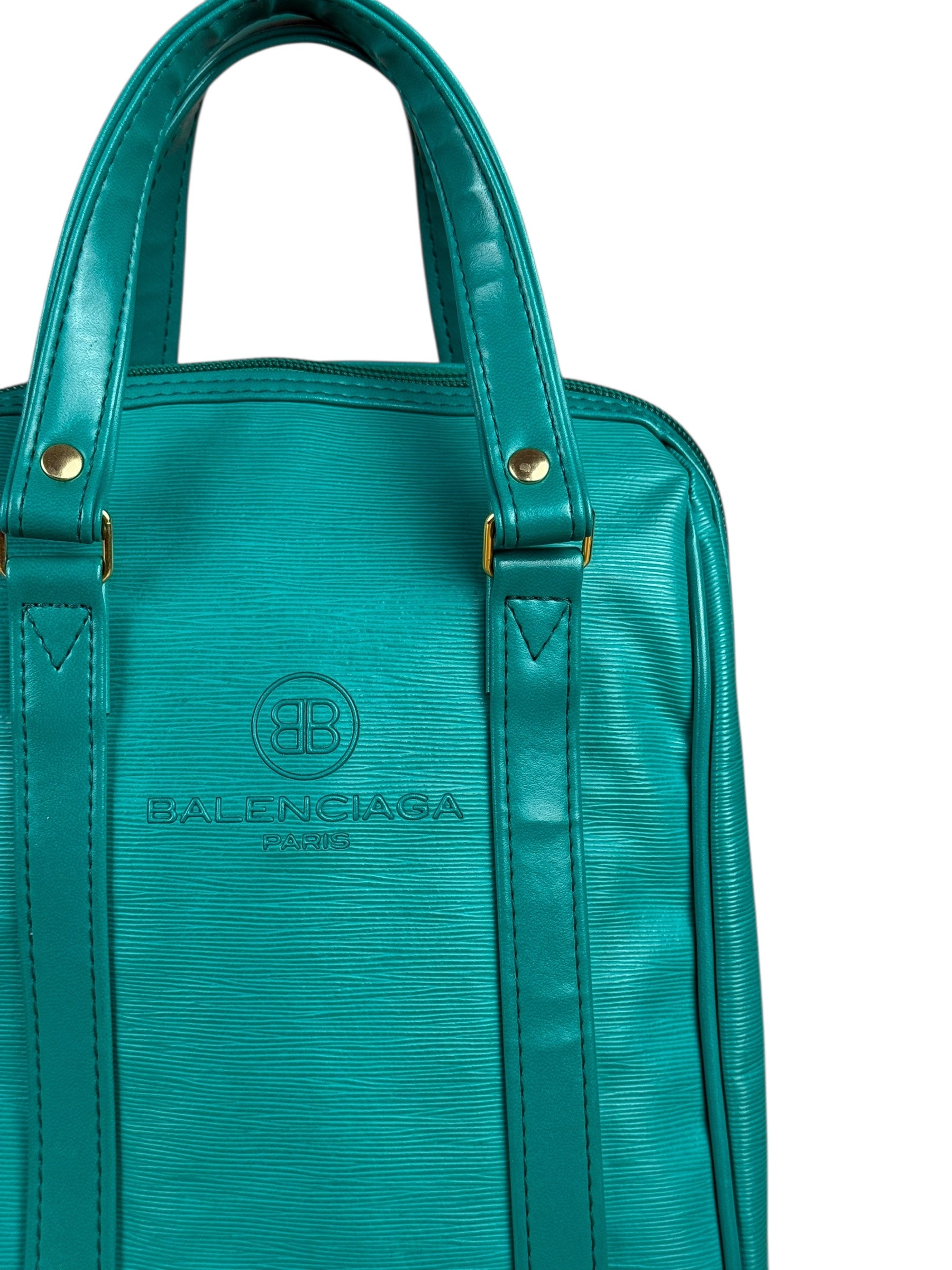 Balenciaga x Dunlop Green Top Handle Bag