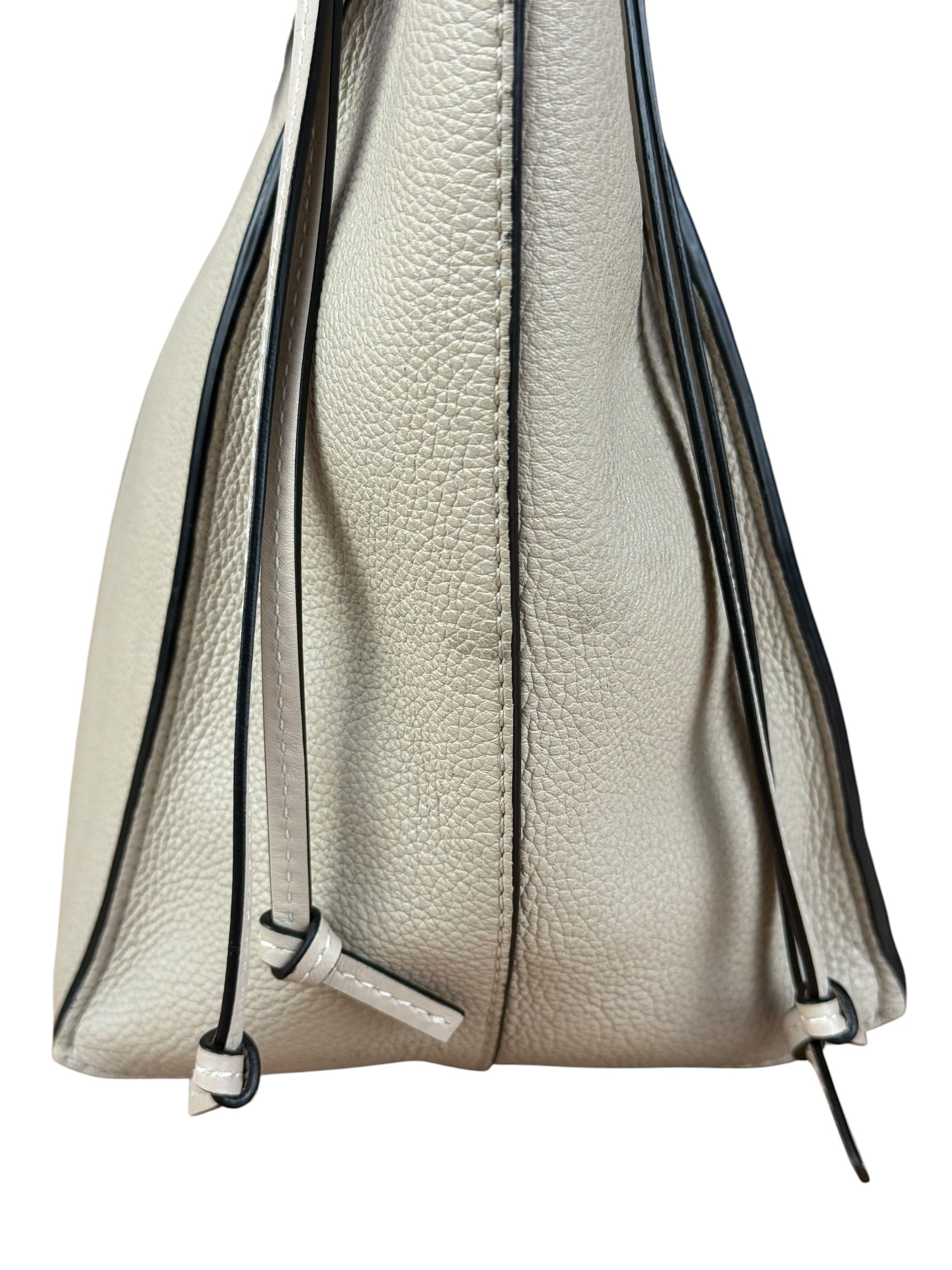 Loewe Beige Pebbled Leather Cushion Tote