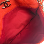 Chanel Red Quilted Leather Natural Beauty Chain Tote 2010