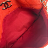 Chanel Red Quilted Leather Natural Beauty Chain Tote 2010