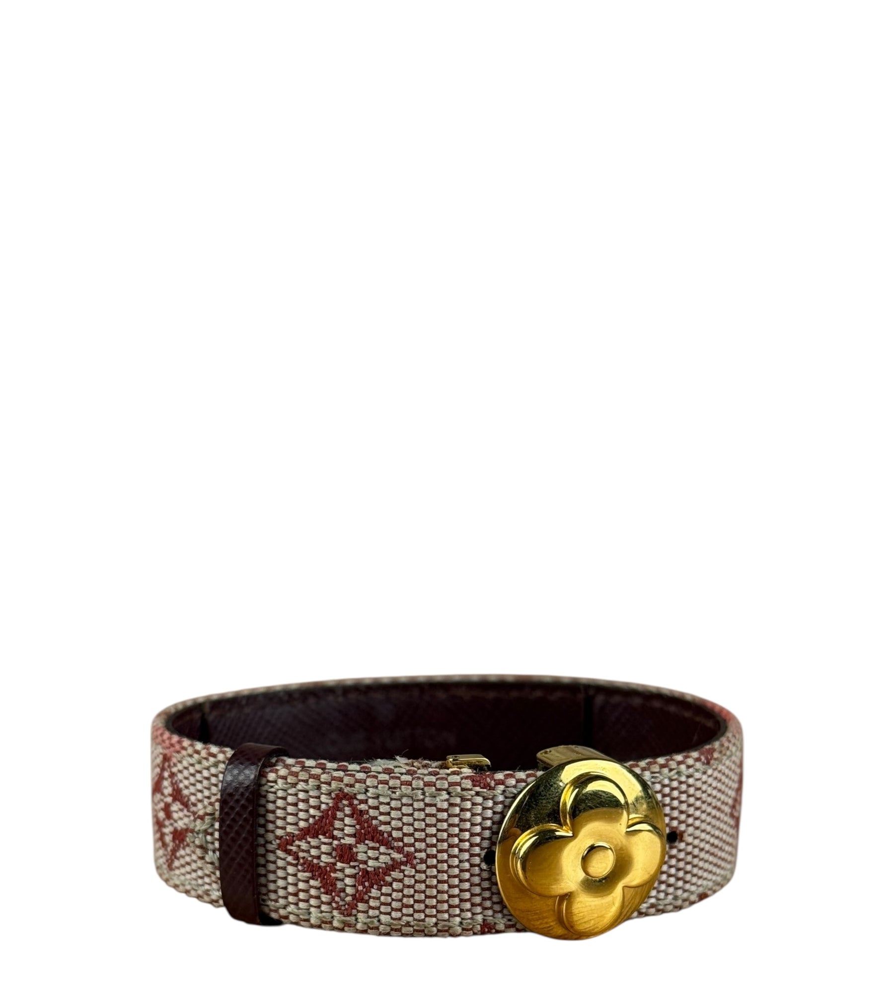 Louis Vuitton Pink Monogram Mini Lin Bracelet