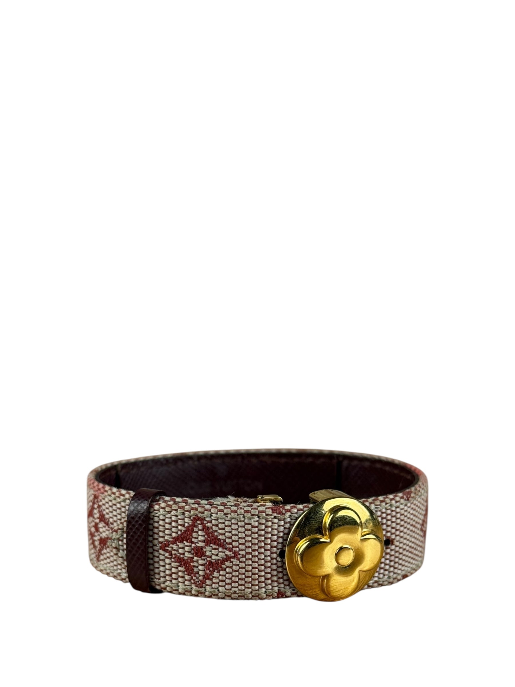 Louis Vuitton Pink Monogram Mini Lin Bracelet
