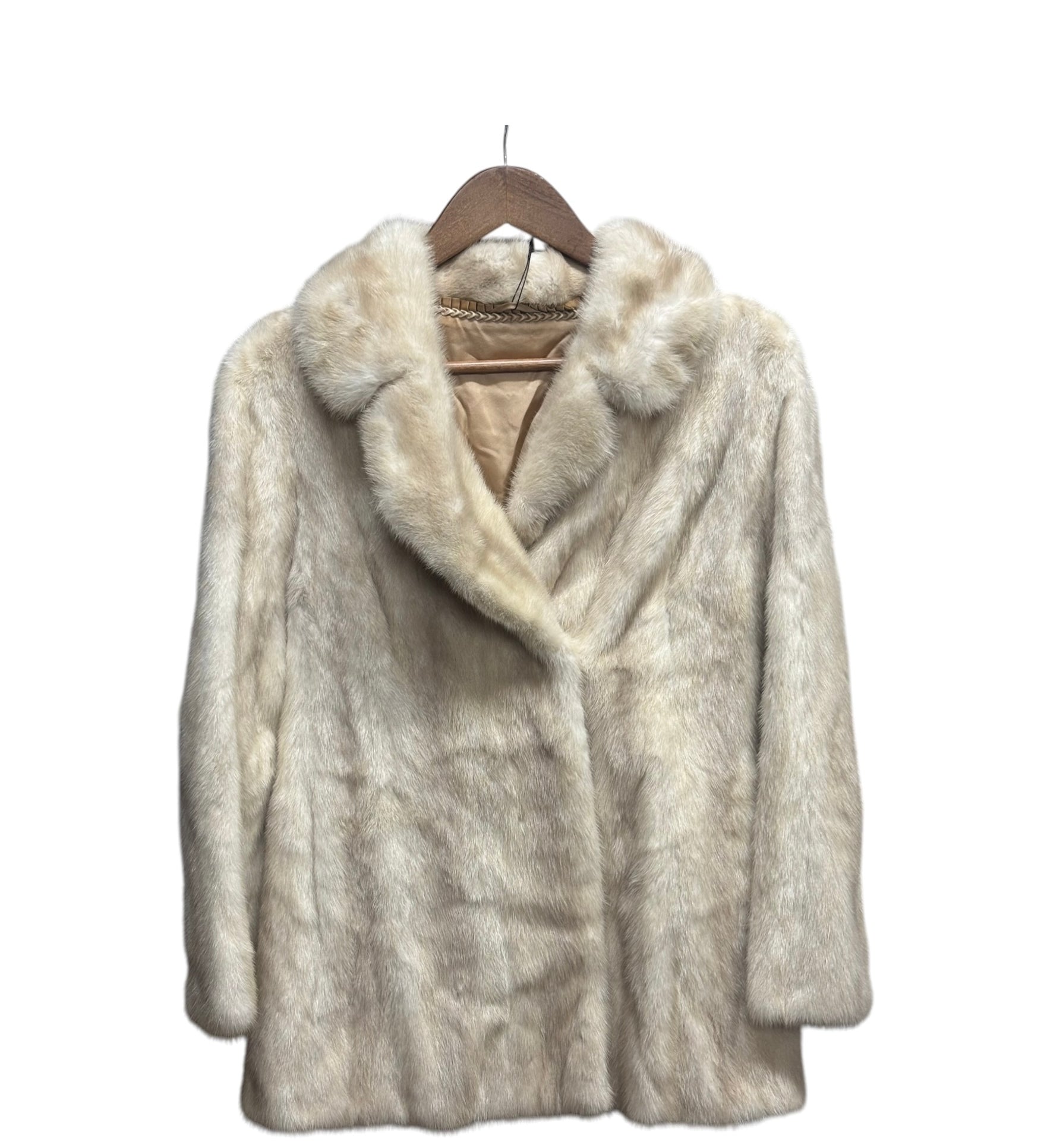 Vintage Cream Mink Fur Coat