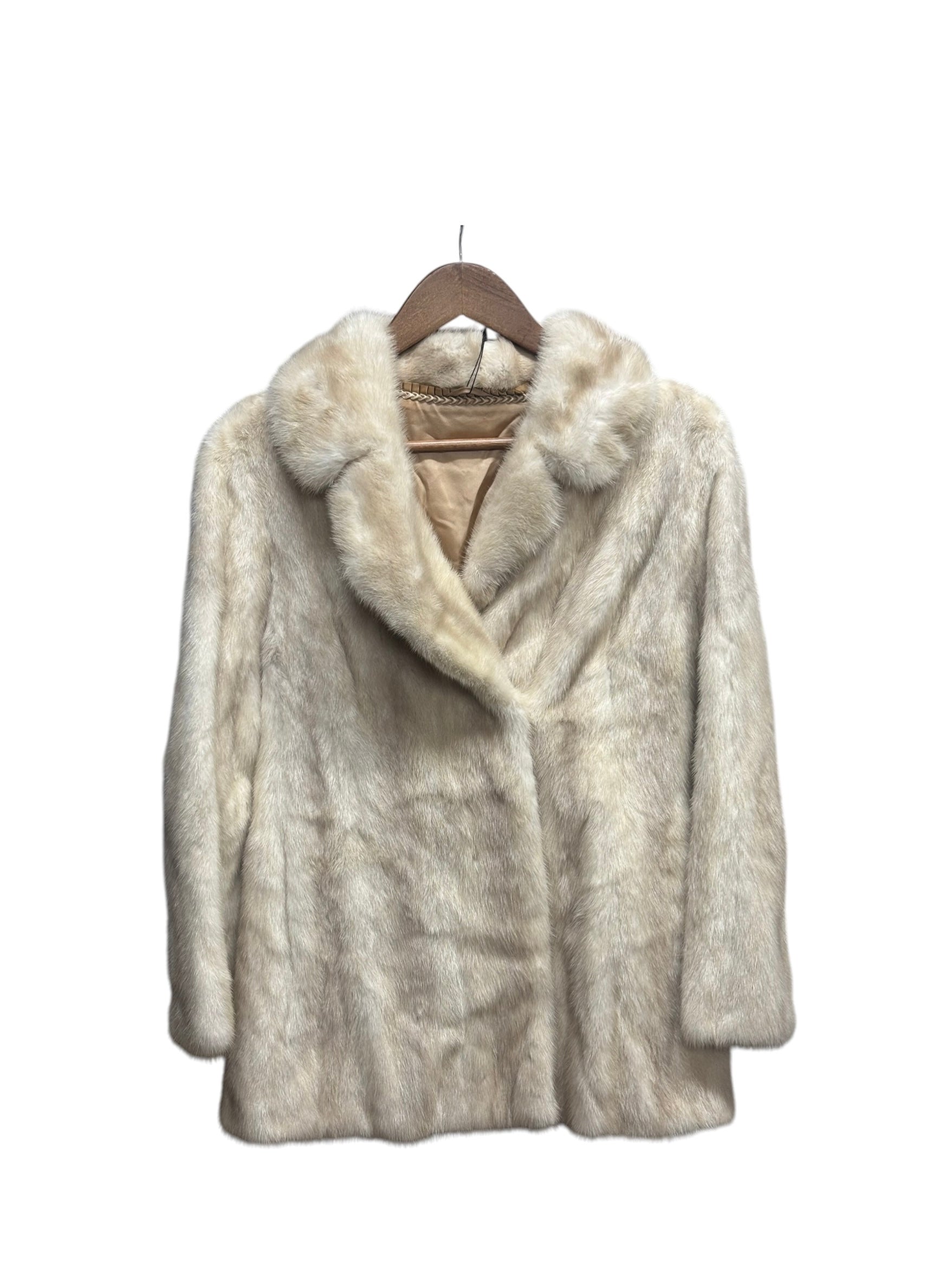 Vintage Cream Mink Fur Coat