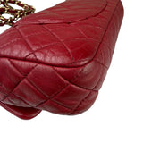 Chanel Red Quilted Leather Timeless Valentine Flap Bag 2009