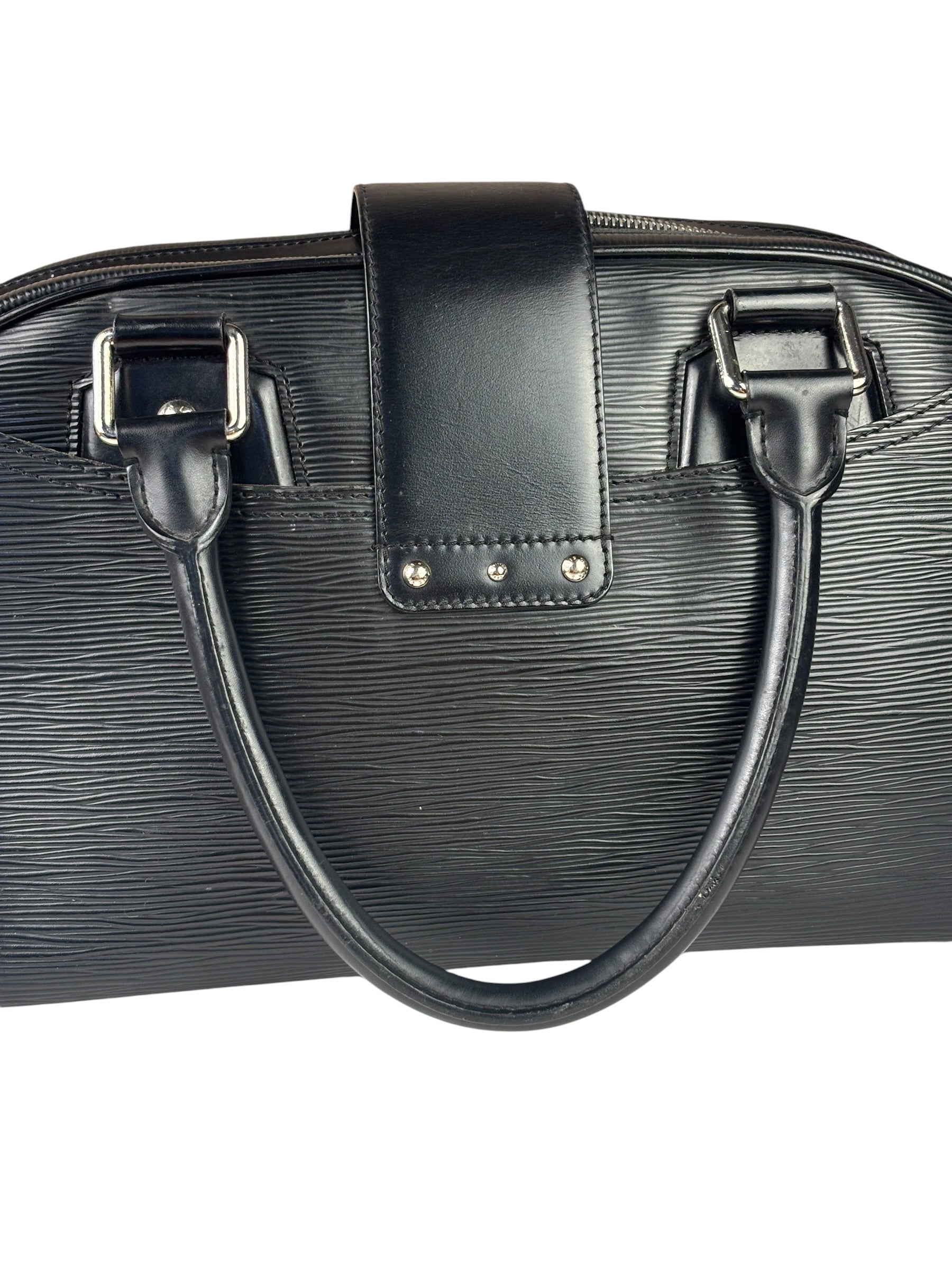 Louis Vuitton Black Epi Leather Montaigne Bowling Handbag