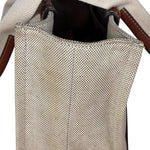 Chloe Leather Trim Woody Medium Tote Bag