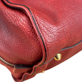 Chloe Red Leather Paddington Medium Satchel Two-Way Bag