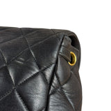 Chanel Black Quilted CC Duma Leather Backpack '97