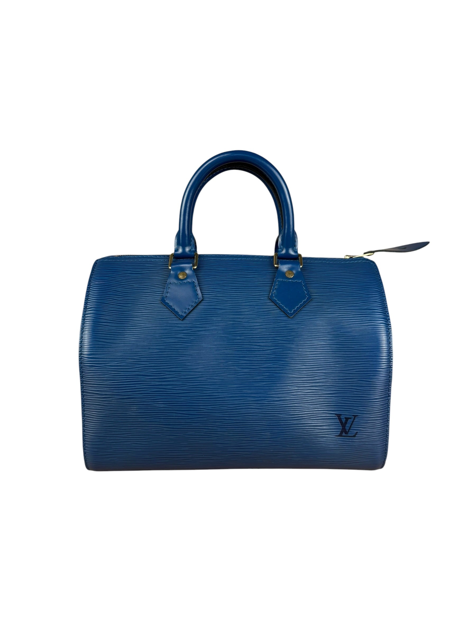 Louis Vuitton Vintage Blue Epi Speedy 25