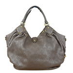Louis Vuitton Brown Leather Mahina Hobo Bag