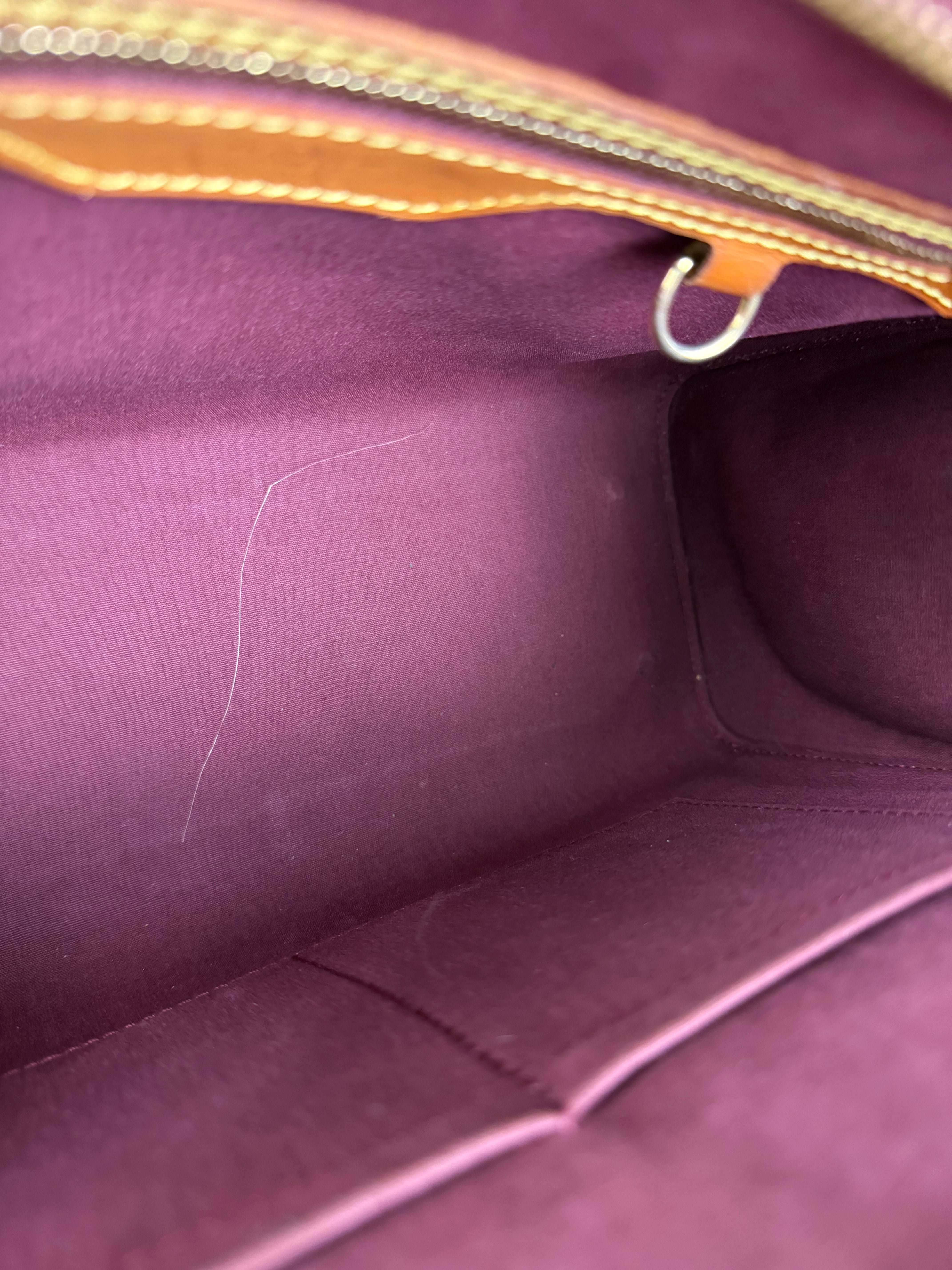 Louis Vuitton Bronze Monogram Vernis Brea MM 2Way Handbag