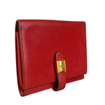 Hermes Red Leather Saumur Diane Boxcalf Cardholder
