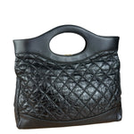 Chanel 31 Black Leather Quilted Shopping Clutch Shoulder Bag 2018