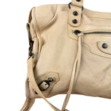 Balenciaga Cream Leather Le City Bag