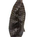 Bottega Veneta Brown Leather Woven Intrecciato Crossbody Bag