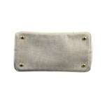 Prada Grey Denim Canapa Logo Tote