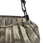 Bottega Veneta Metallic Pleated Shoulder Bag