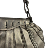 Bottega Veneta Metallic Pleated Shoulder Bag