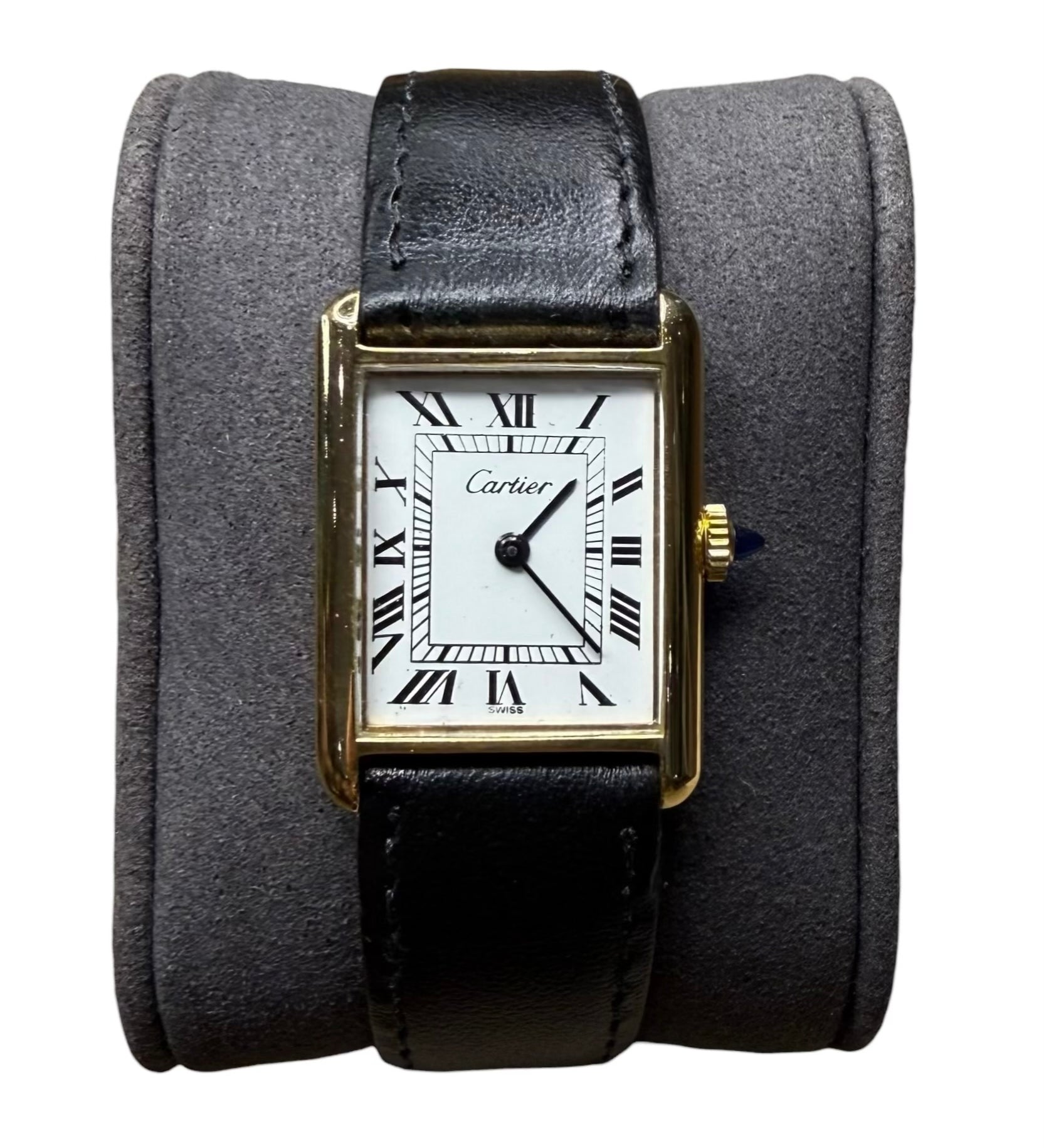 Cartier Vintage Tank White Roman Dial 1970's