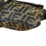 Fendi Vintage Zucca Pattern Canvas Shoulder Bag