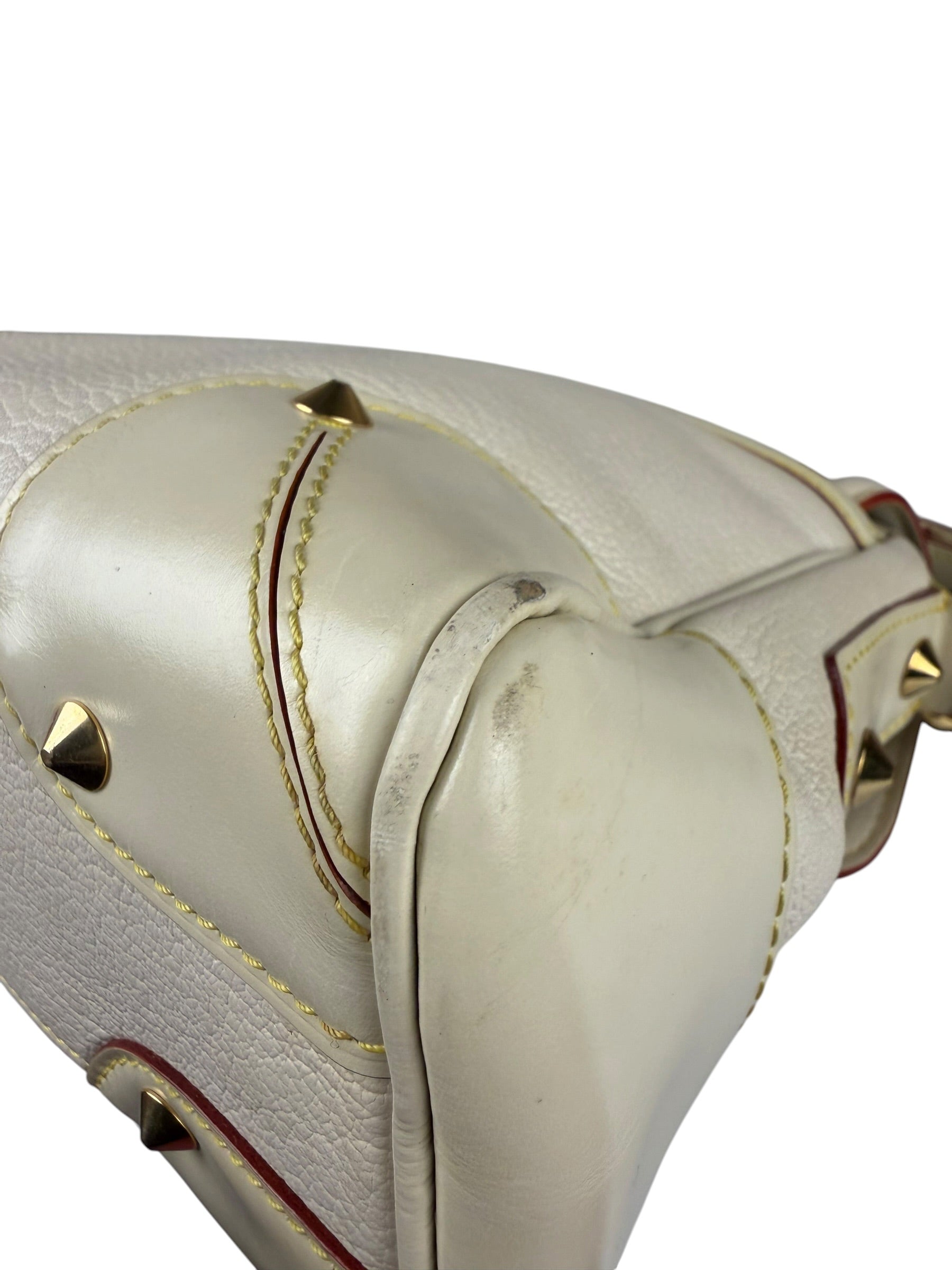 Louis Vuitton White Leather Suhali L'Essentiel Shoulder Bag
